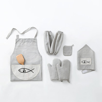 Cotton linen kitchen baking chef home waiter adult triangle turban coaster microwave glove sleeve