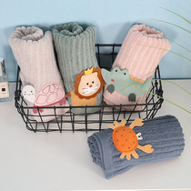 Pure cotton towels Home lovers Creative cute boy girl wash face towels with no drop of hair towel