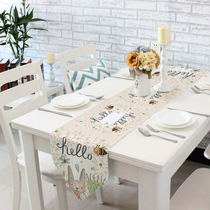 Cartoon cute rabbit table flag creative home table flag fashion table flag Korean table flag table towel table decoration