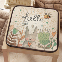 Cushion rabbit cartoon cute student chair cushion four seasons car non-slip cushion office cute rabbit chair cushion thin