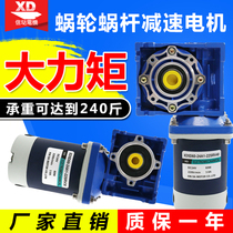 60W worm gear DC motor RV30RV40 gear reduction Motor Motor 12V24V speed control motor