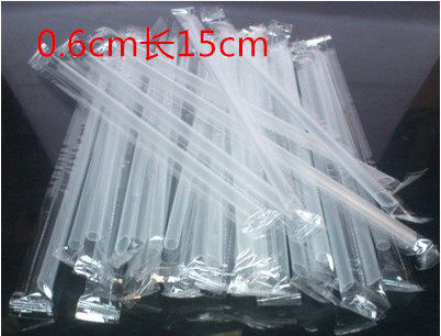 Milk soy milk yogurt short straw 15CM transparent independent small beverage hard disposable straw 10000 pieces