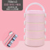 hộp com giữ nhiệt zojirushi 4 ngăn Hộp cơm trưa cách điện nhiều lớp 304 hộp cơm trưa inox nữ 1 người cầm tay sinh viên có nắp 2 nhân viên văn phòng - Hộp cơm điện sưởi ấm hộp cơm zojirushi Hộp cơm điện sưởi ấm
