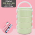 hộp com giữ nhiệt zojirushi 4 ngăn Hộp cơm trưa cách điện nhiều lớp 304 hộp cơm trưa inox nữ 1 người cầm tay sinh viên có nắp 2 nhân viên văn phòng - Hộp cơm điện sưởi ấm hộp cơm zojirushi Hộp cơm điện sưởi ấm