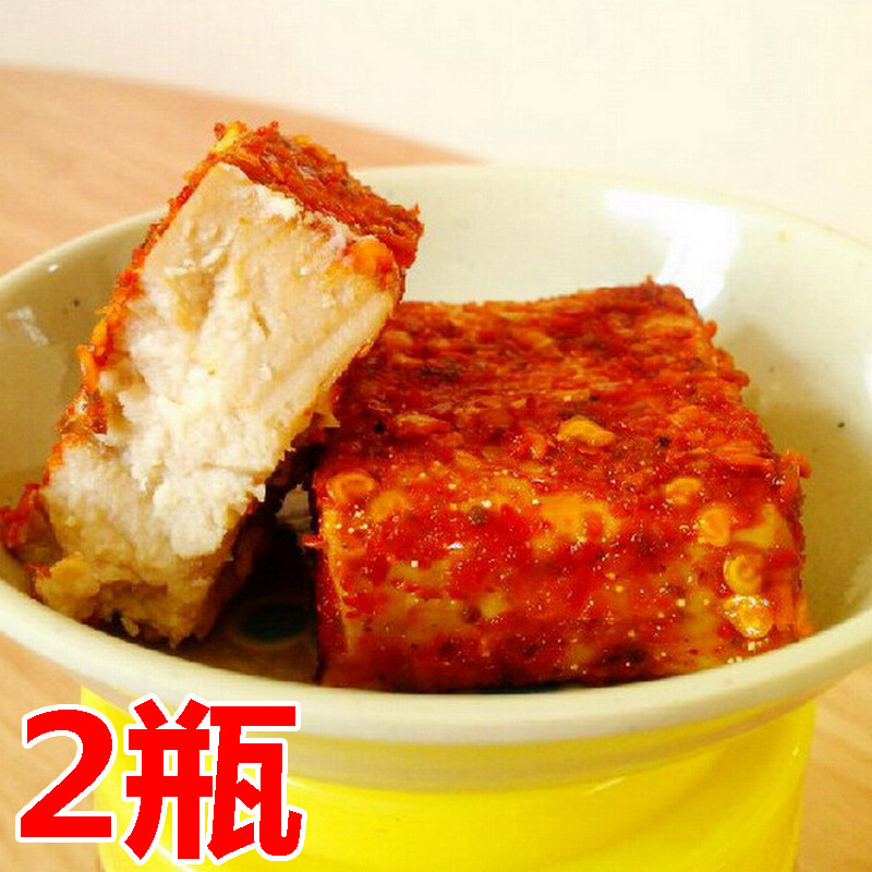 2 bottles of Sichuan Trinatal spicy tofu dairy farm homemade handmade red tofu moldy bean curd Chongqing pickled down the rice dish