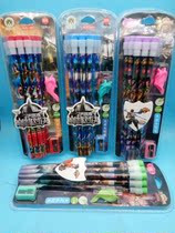  12-pack leather head pencil HB lead-free poison student writing sketch King glory Jedi survival pencil set
