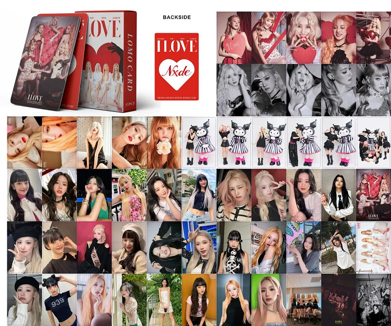 55 девушек (G) I-DLE маленькая карточка 2023 Season's Greetings периферийная коллекция открытки