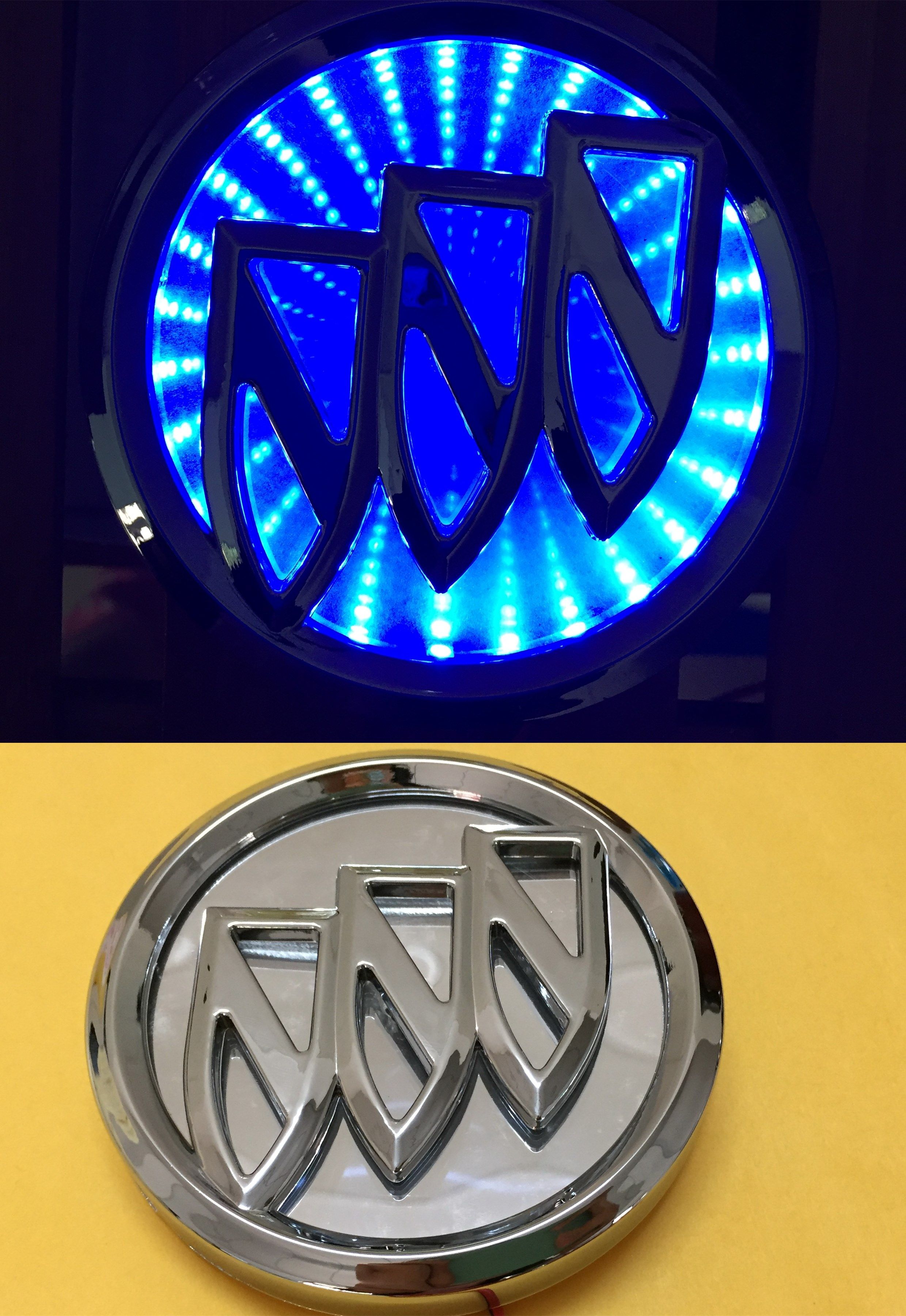 3D LED Car Tail Logo Auto Badge Light White Light for Buick Excelle