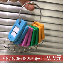 Creative Key Recognition Brand Hotel Staff Dormitory Number Brand Tag