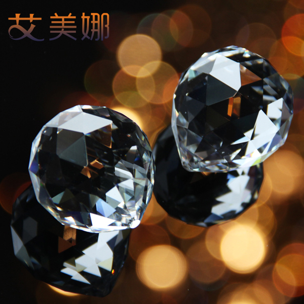 Crystal bead curtain partition door curtain living room porch dressing room feng shui curtain semi hanging curtain with ball pendant