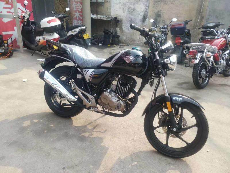Haojiang 250CC big prince motorcycle 250CC small chain engine front and rear disc brake national four electronic injection can be licensed