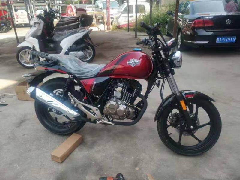 Haojiang 250CC big prince motorcycle 250CC small chain engine front and rear disc brake national four electronic injection can be licensed