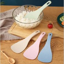 Non-stick rice spoon wheat straw resistant to high temperature rice spoon kitchen rice spoon rice cooker thickened rice spoon hanging