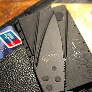 熊先生户外 信用卡刀 折叠式卡片刀 水果刀 便携多功能工具求生刀