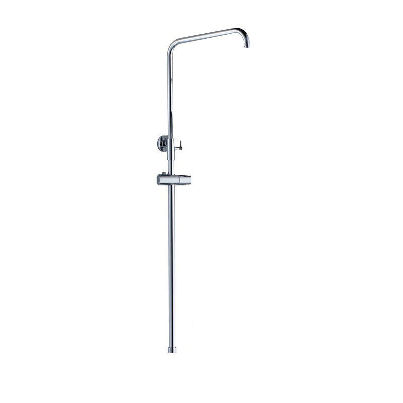 All-copper thickened shower head lift rod square tube quick-open shower connection hard tube full lift bracket universal