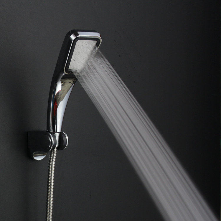 Bathroom pressurized handheld shower head pressurized rain shower head water heater bath shower shower head set