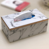 Tissue box Nordic ins leather paper box creative napkin paper box simple living room household toilet car cute