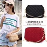 Lingge chuỗi crossbody túi 2018 mới túi nylon vải vai nữ mùa hè thời trang xách tay nhỏ túi nhẹ