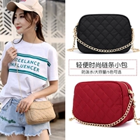 Lingge chuỗi crossbody túi 2018 mới túi nylon vải vai nữ mùa hè thời trang xách tay nhỏ túi nhẹ túi hàng hiệu