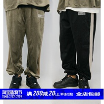 STR: SMOOTH INGREDIENT PANTS FISH GILL CONCEPT design Hanging SMOOTH STITCHING CASUAL PANTS