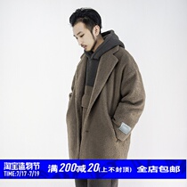STREAMLET CHEN: OVERSIEZ COAT MEDIUM-LENGTH LAMBSKIN LOOSE-FITTING JACKET