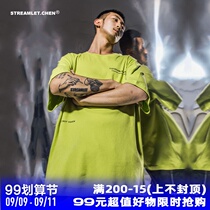STREAMLET CHEN:COLORFUL TEE fluorescent color base bottom solid color short sleeve t-shirt