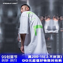 STREAMLET CHEN: PRINTING OVERSIZE TEE copywriting theme print loose short sleeve t