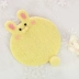 Bunny coaster len nỉ vật liệu tự làm thủ công poke Le Meng Meng món quà sáng tạo gói vật liệu nhà vải - Công cụ & vật liệu may DIY