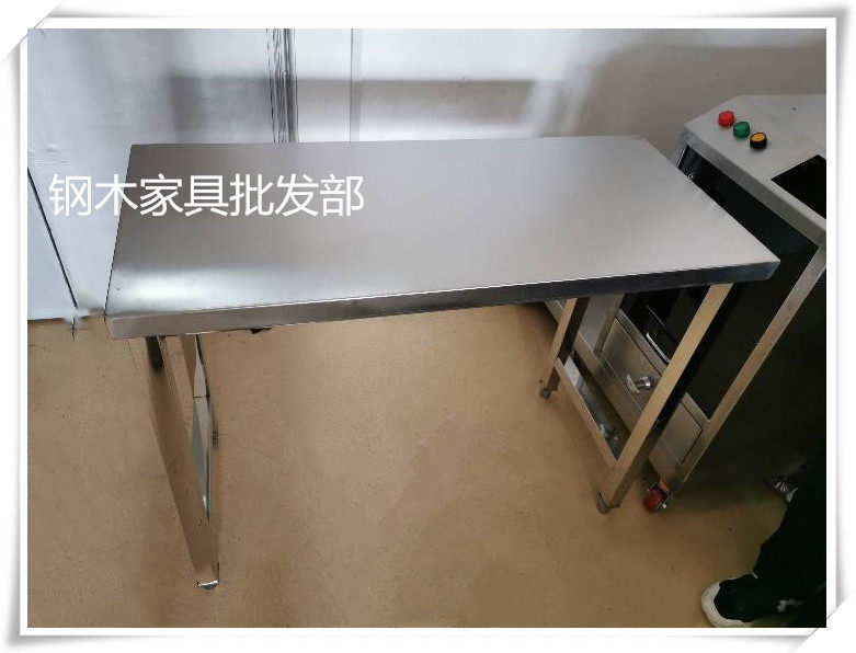Stainless steel table Stainless steel workbench Movable stainless steel table with lock pulley table can be customized size