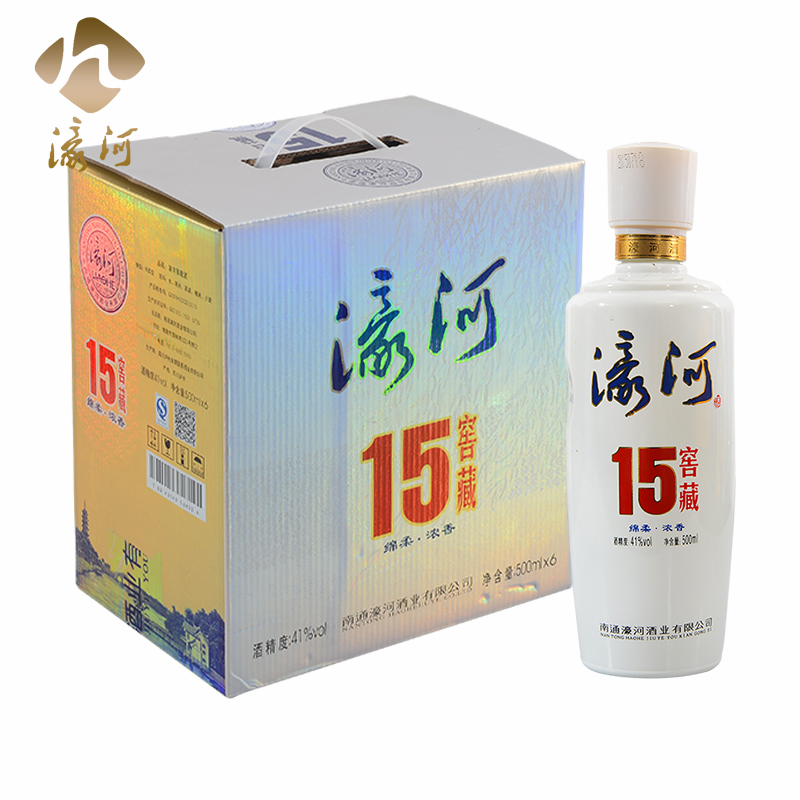 (physical store) Nantongte River Wine wine Mianyang soft and fragrant winery The reception river 15 years The cellar hid 1 bottle of 500ml