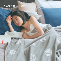 Sanli towel blanket Cotton double blanket Summer thin single gauze blanket Summer nap air conditioning blanket