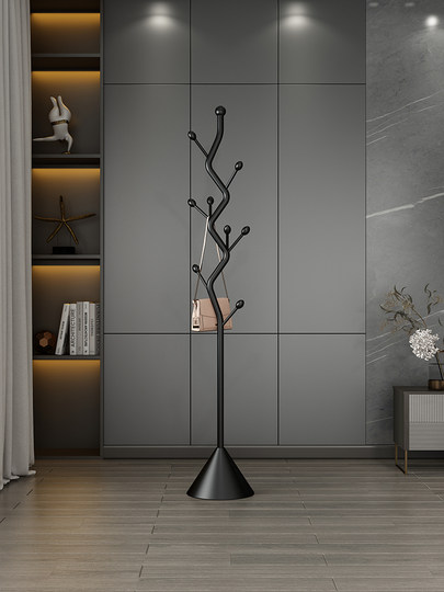 Italian-Style Light Luxury Coat Rack, Floor-Standing Bedroom Bedside Clothes Organizer, Simple Home Storage Clothes Rack