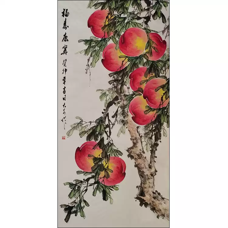 國畫寫意花鳥水墨畫真跡牡丹圖開花富貴四尺鬥方68cm*68cm中式裝飾畫作