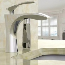 Wenjie export German basin faucet hot and cold copper body single handle single hole wash basin bathroom art faucet