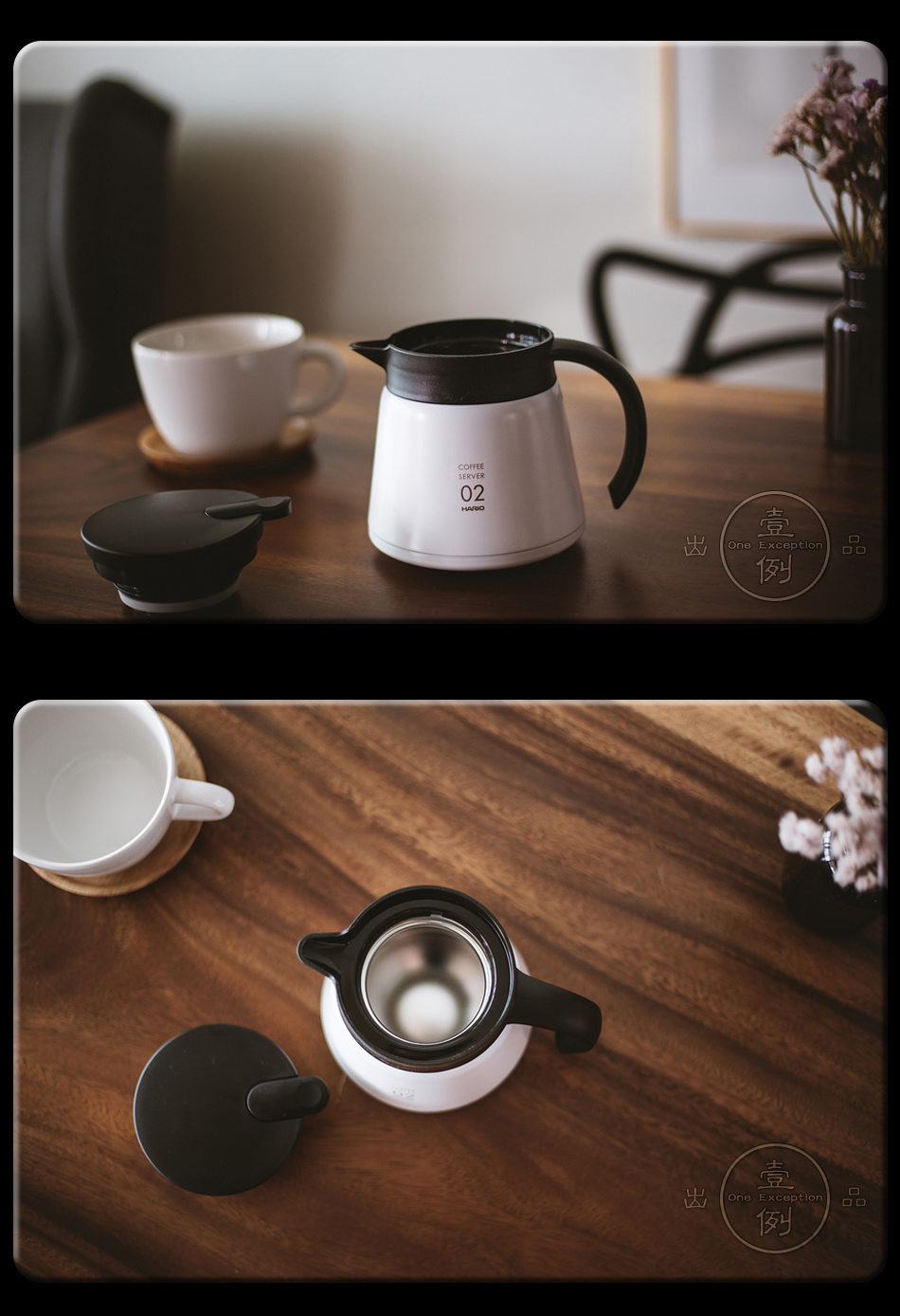 Nhật Bản HARIO V60 series cà phê chân không cách nhiệt nồi cà phê nóng và lạnh tay chia sẻ nồi đôi bằng thép không gỉ - Cà phê phin pha cafe đẹp