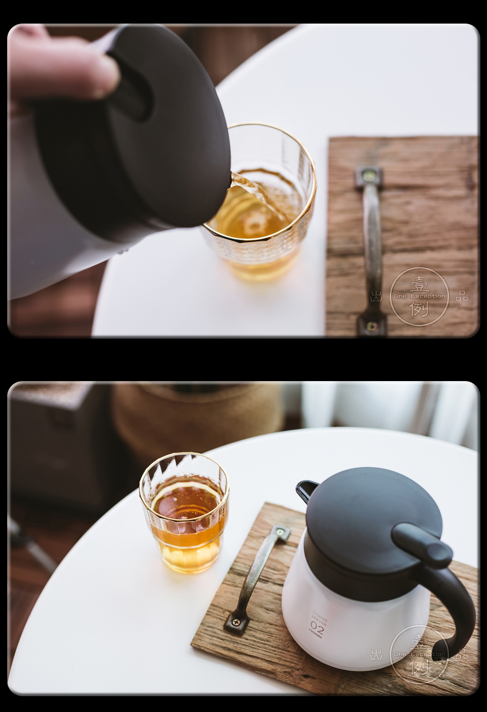 Nhật Bản HARIO V60 series cà phê chân không cách nhiệt nồi cà phê nóng và lạnh tay chia sẻ nồi đôi bằng thép không gỉ - Cà phê phin pha cafe đẹp