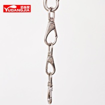  304 stainless steel universal hook spring buckle rotating buckle Keychain carabiner chain Dog chain connecting ring Cargo hook