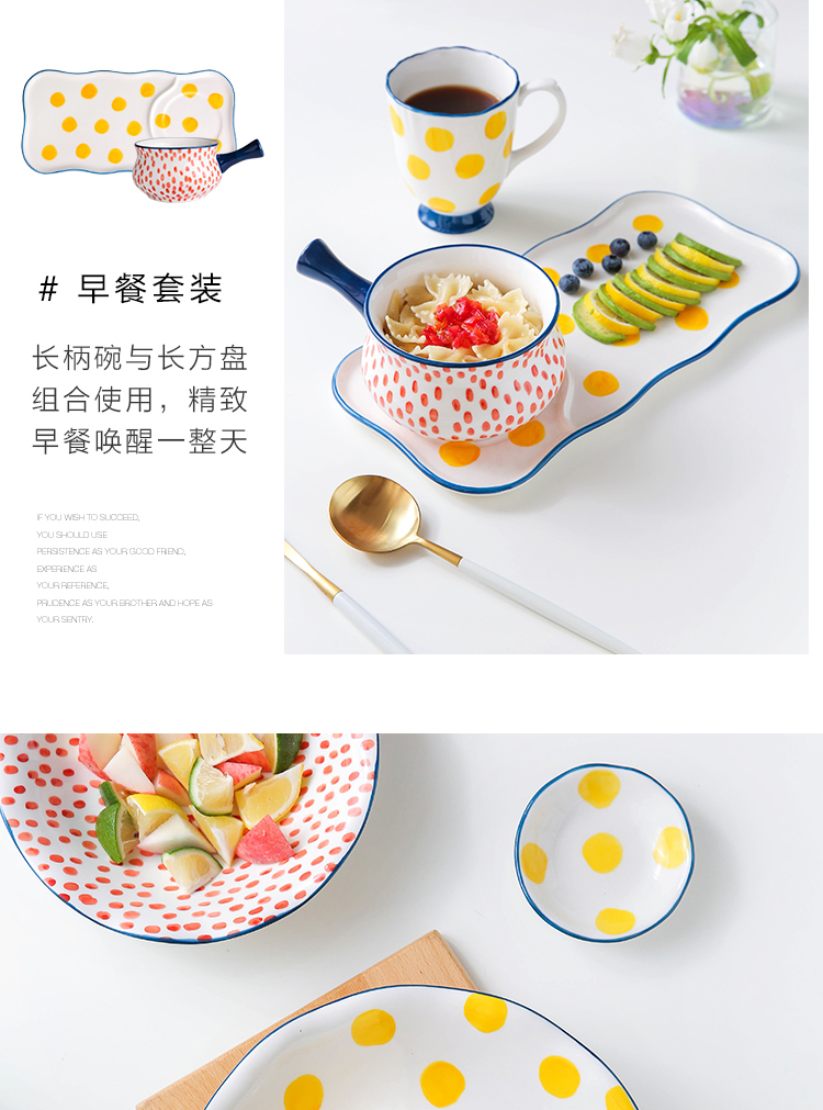 Sichuan in Japanese ceramic bowl creative express little pure and fresh household jobs breakfast table set fruit salad bowl