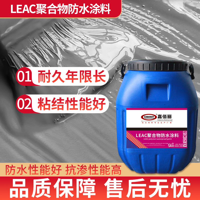 Same-Day Delivery: Leac Polymer Cement Waterproof Coating for Roofs, Acrylic High-Elastic Waterproof Material for Floors Same-Day Delivery: Leac Polymer Cement Waterproof Coating for Roofs, Acrylic High-Elastic Waterproof Material for Floors