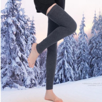 Cashmere over kneecap jacket protective leg wool kneecap lengthened thick and warm old chill legs male and female summer air conditioning room pile socks