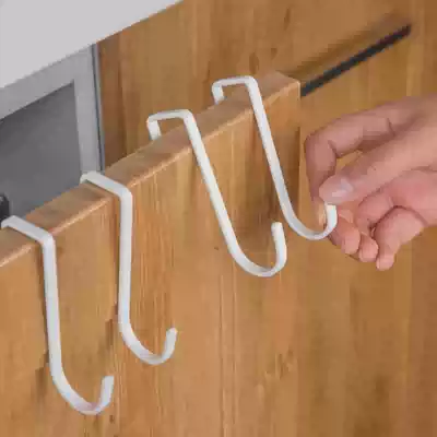Dormitory bed side bed head pendant S-hook Double-headed hook Integral cabinet door rear pylons Balcony square tube punch-free hook
