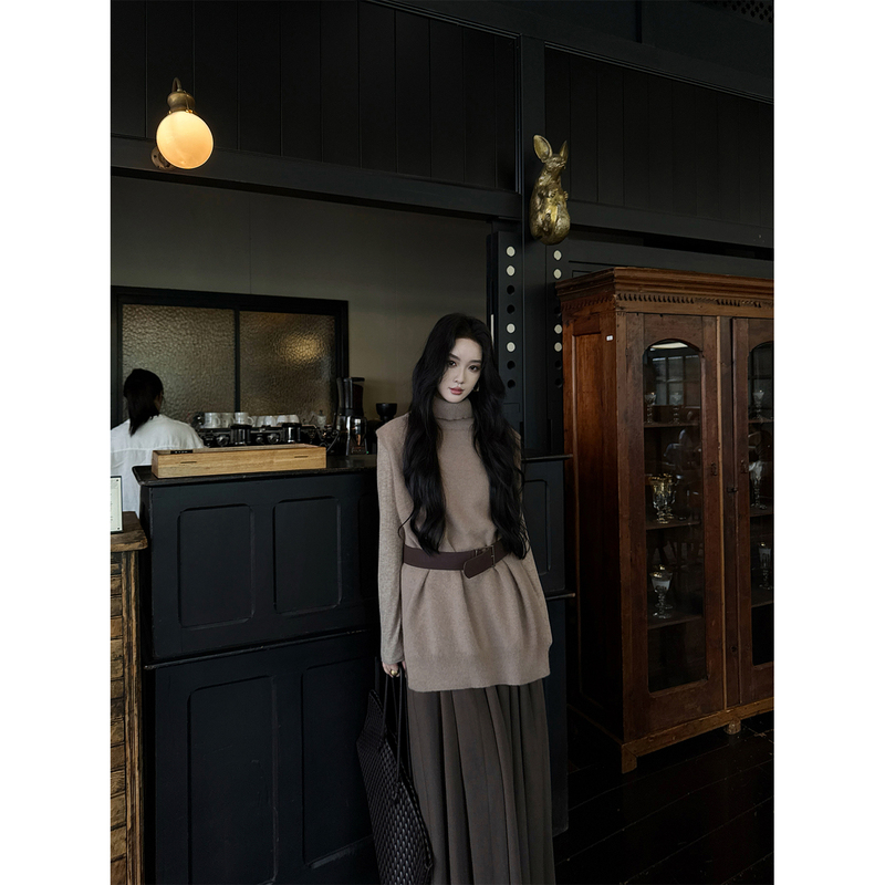 Youwei【Chestnut Fuzz】Knitted Vest for Women Layered Sleeveless Sweater Outerwear Autumn