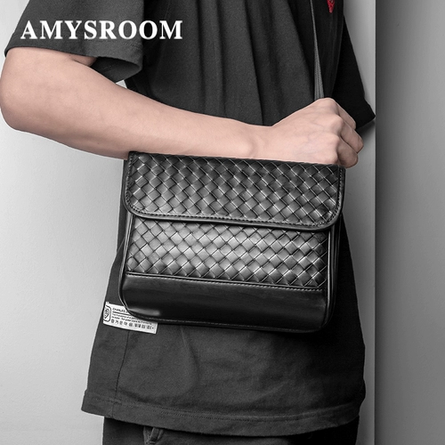 Нагрудная сумка, плетеный универсальный брендовый летний ремешок для сумки, универсальная сумка на одно плечо, из натуральной кожи