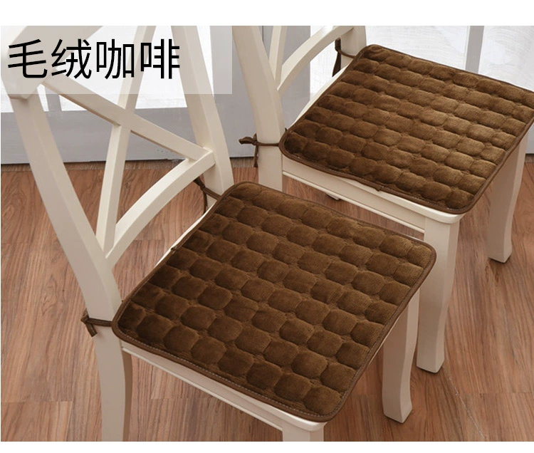 Plush đệm dày lớp học sinh ghế máy tính đệm đệm ghế văn phòng đệm trượt - Ghế đệm / đệm Sofa đệm ghế gỗ đẹp