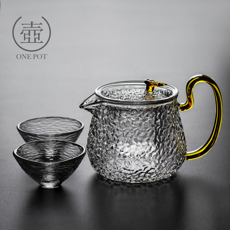 Hammer Thread Glass Teapot Teapot Bubble Teapot Teapot Teapot Filter Flush tea High Temperature Cooking Tea Thickened Tea Set Group Home
