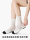 Lace bubble tube socks boneless summer solid color pile socks thin socks women's gray spring and summer stockings