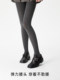 Dark Gray Thermal Warm Pantyhose with Vertical Stripes, Slimming Leggings for Women, Suitable for Outerwear, Slim Fit, Tummy Control, for Autumn and Winter