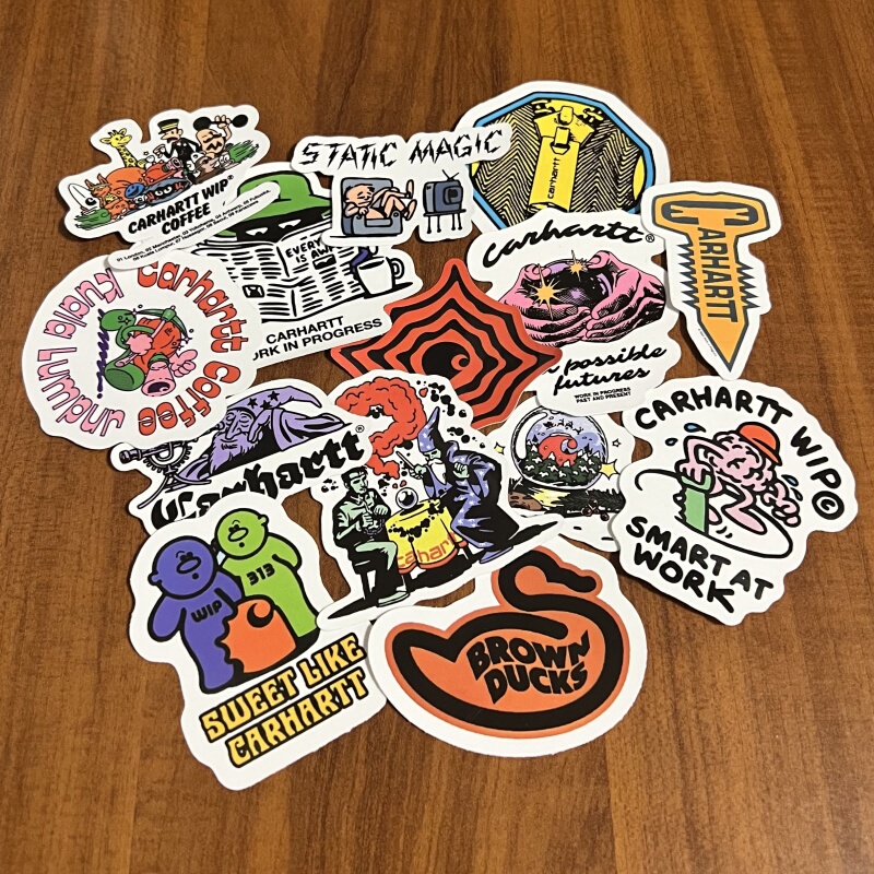 [in Stock] Carhartt Stickers for Laptops, Phone Cases, and Luggage