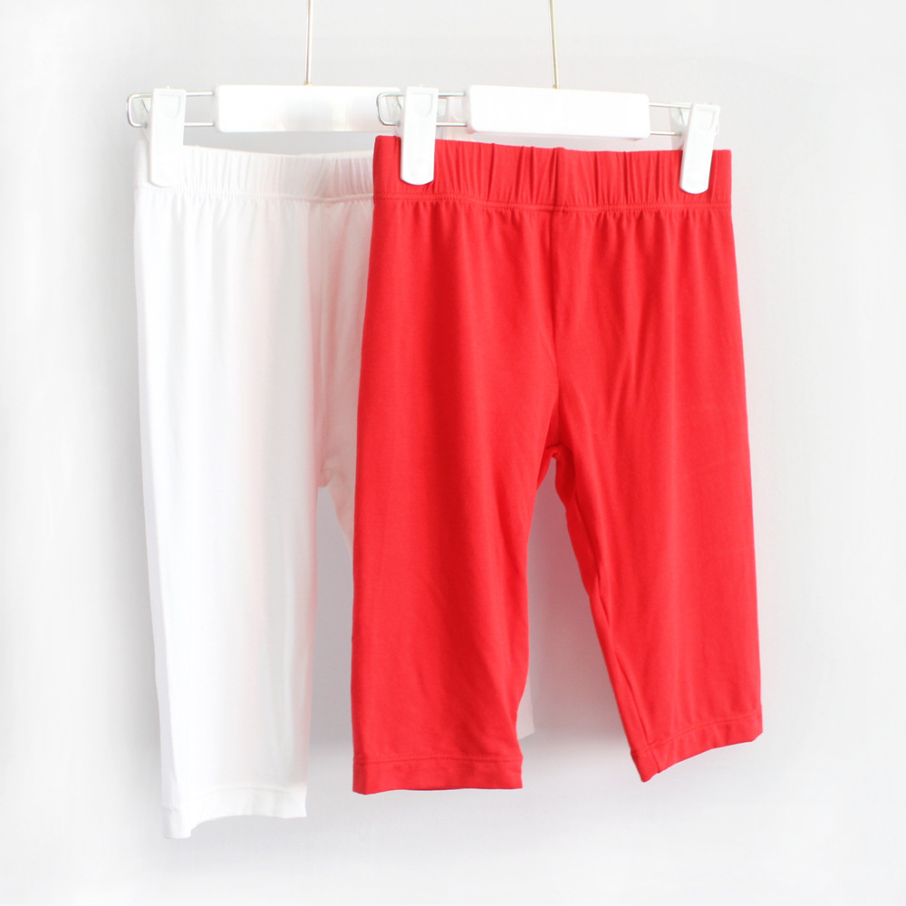 Girls Five-Sort Pants Summer Bottom Model Shorts Children Baby Dance Insurance Bowls Black and White