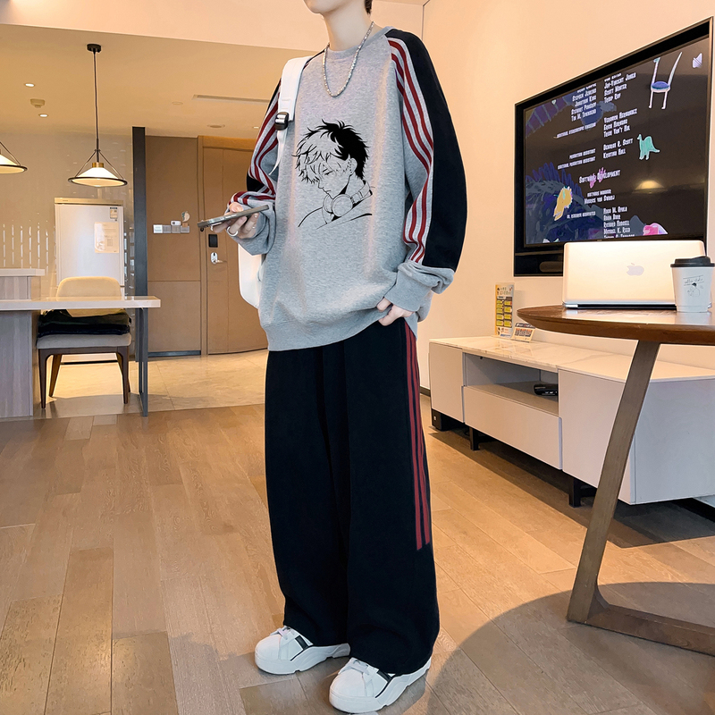 Spring and Autumn Style Youth Sweatshirt Boys Long-Sleeved T-Shirt Junior High School and High School Students Sports Suit Handsome Big Boy Clothing Spring and Autumn Style Youth Sweatshirt Boys Long-Sleeved T-Shirt Junior High School and High School Students Sports Suit Handsome Big Boy Clothing